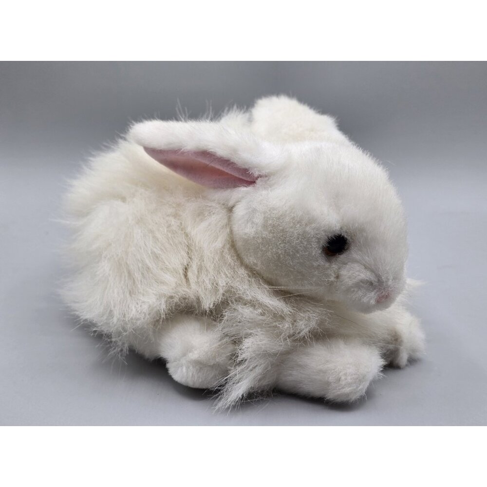 Vintage 1993 Mary Meyer White Plush Bunny Pink Bow "Petite Dream"